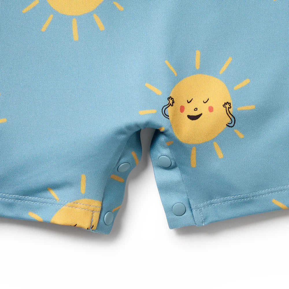 Sunny Days One Piece Boyleg Swimsuit