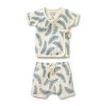 Load image into Gallery viewer, Little Fronds Organic Kimono Set
