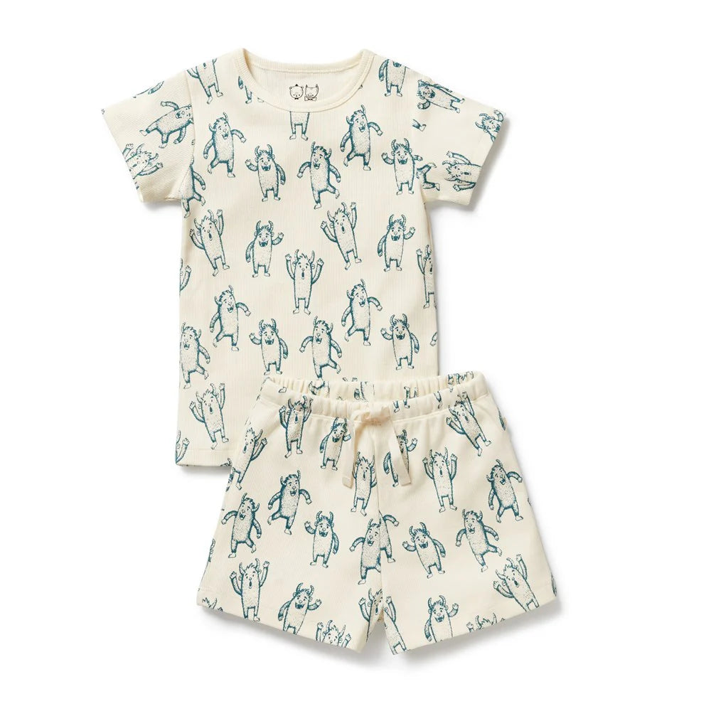 Yeti Organic Short Sleeved Pyjamas