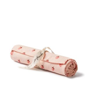 Strawberry Kisses Organic Muslin Wrap