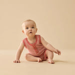 Load image into Gallery viewer, Strawberry Swirl Organic Knitted Stripe Set
