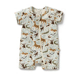 Load image into Gallery viewer, Mini Jungle Organic Boyleg Zipsuit
