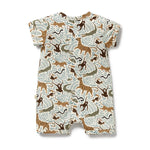 Load image into Gallery viewer, Mini Jungle Organic Boyleg Zipsuit
