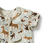 Load image into Gallery viewer, Mini Jungle Organic Boyleg Zipsuit
