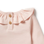 Load image into Gallery viewer, WILSON &amp; FRENCHY - Pink Organic Ruffle Top
