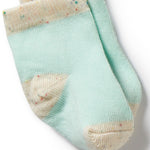 Load image into Gallery viewer, WILSON &amp; FRENCHY - Organic 3 Pack Baby Socks (mint)
