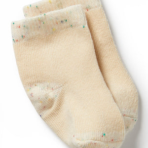 WILSON & FRENCHY - Organic 3 Pack Baby Socks (mint)