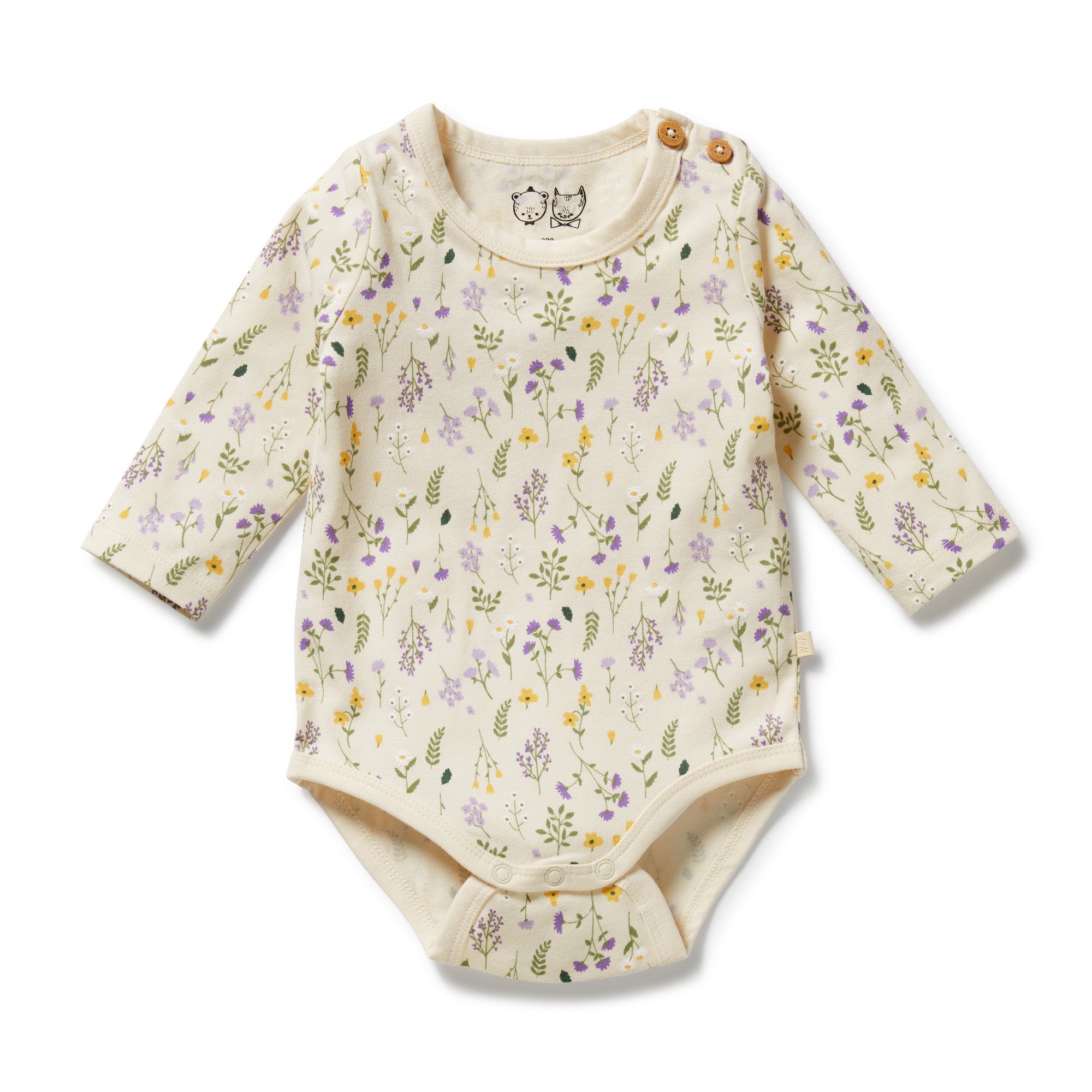 WILSON & FRENCHY - Bella Floral Organic Bodysuit