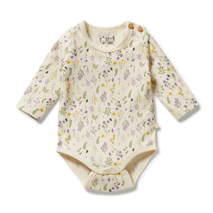 WILSON & FRENCHY - Bella Floral Organic Bodysuit