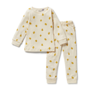 WILSON & FRENCHY - Little Chick Organic Long Sleeved Pyjamas