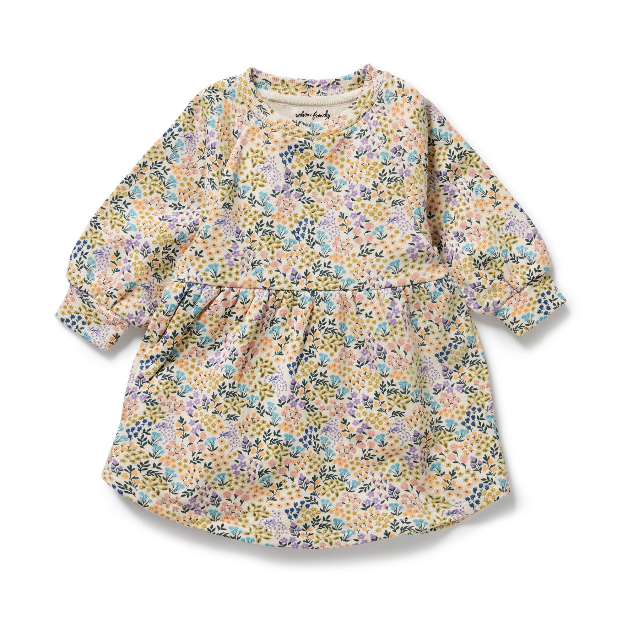 WILSON & FRENCHY - Tiny Bloom Organic Terry Sweat Dress