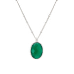 Load image into Gallery viewer, Murkani Wandering Soul Green Onyx Pendant Necklace Sterling Silver
