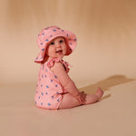 Load image into Gallery viewer, WILSON &amp; FRENCHY Little Flowers Swim Sunhat
