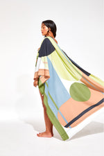 Load image into Gallery viewer, Beach Towel Abstract Lime
