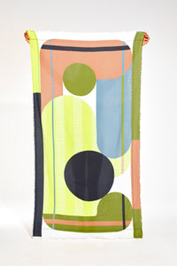 Beach Towel Abstract Lime