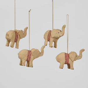 Mache Elephant Hanging Ornament