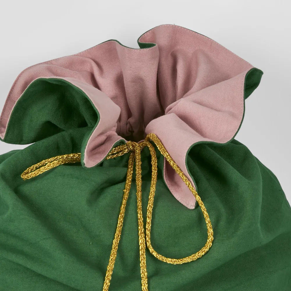 Green and Pink Reversible Sack