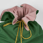 Load image into Gallery viewer, Green and Pink Reversible Sack
