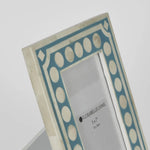 Load image into Gallery viewer, Florabelle - Zena Bone Inlay Photo Frame Light Blue 5x7
