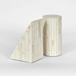 Load image into Gallery viewer, Florabelle - Lyra Bone Inlay Bookends White
