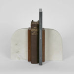 Load image into Gallery viewer, Florabelle - Shira Marble Bookends White
