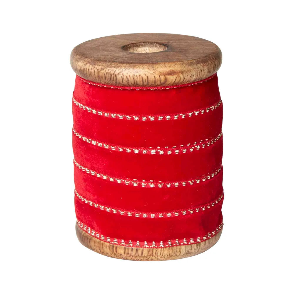 Florabelle - Velvet Ribbon Red 10m