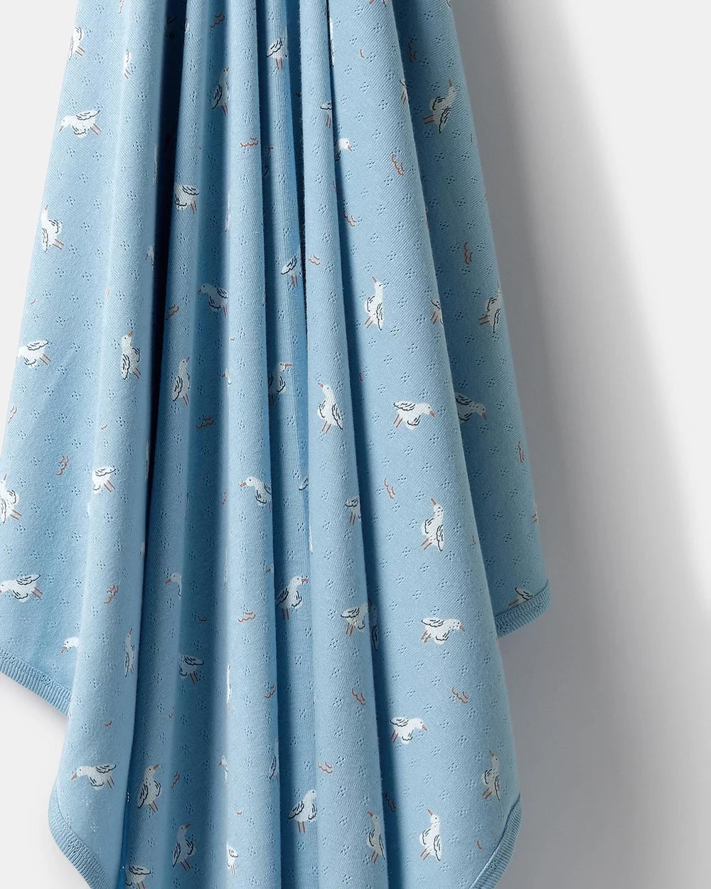 Sunny Seagulls Organic Pointelle Bunny Rug
