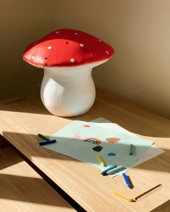 Large Mushroom Nightlight Red