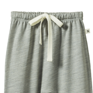 NATURE BABY - Merino Essential Drawstring Pants - Light Grey Marl