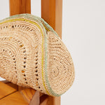 Load image into Gallery viewer, GAS - SOL CLUTCH RAFFIA GRENAD TU
