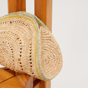 GAS - SOL CLUTCH RAFFIA GRENAD TU