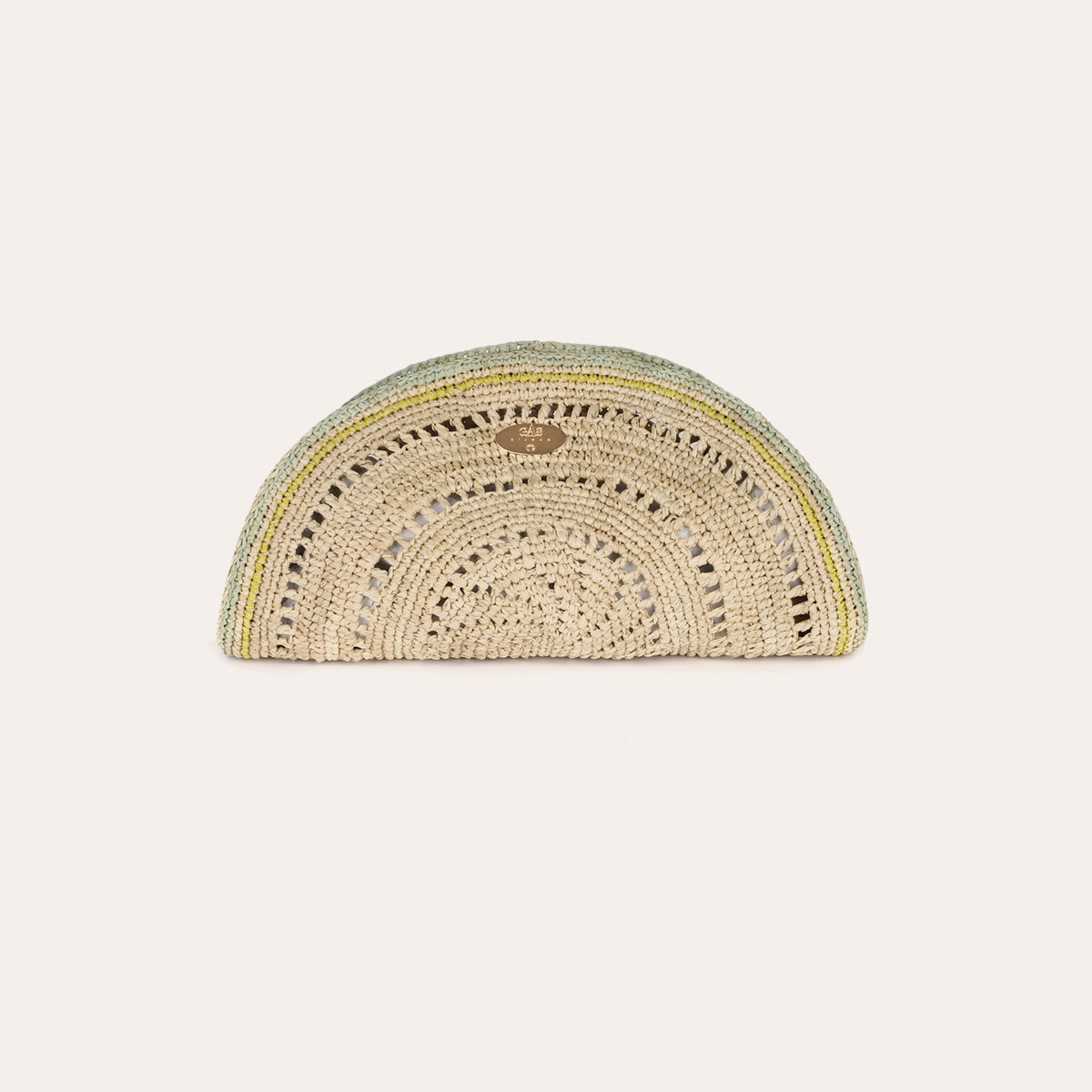 GAS - SOL CLUTCH RAFFIA GRENAD TU