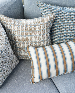 Walter G Lido Tobacco Linen Cushion 35x55