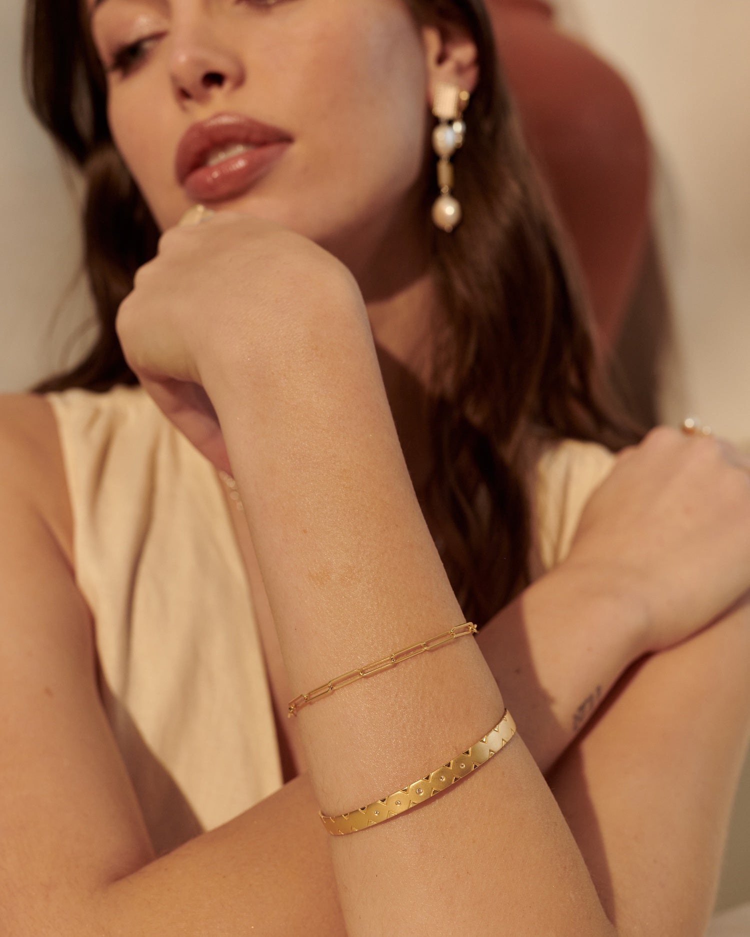 MURKANI - Anchor Bracelet (20cm) in 18KT  Yellow Gold Plate