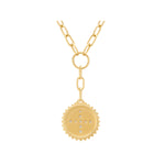 Load image into Gallery viewer, MURKANI - Halcyon Drop Necklace in 18KT Yellow  Gold Plate
