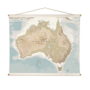 Telegram - Studio Milligram - Australia Wall Map - 1.4 x 1.1m
