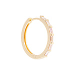 Load image into Gallery viewer, FAIRLEY - CRYSTAL BAGUETTE MAXI HOOPS
