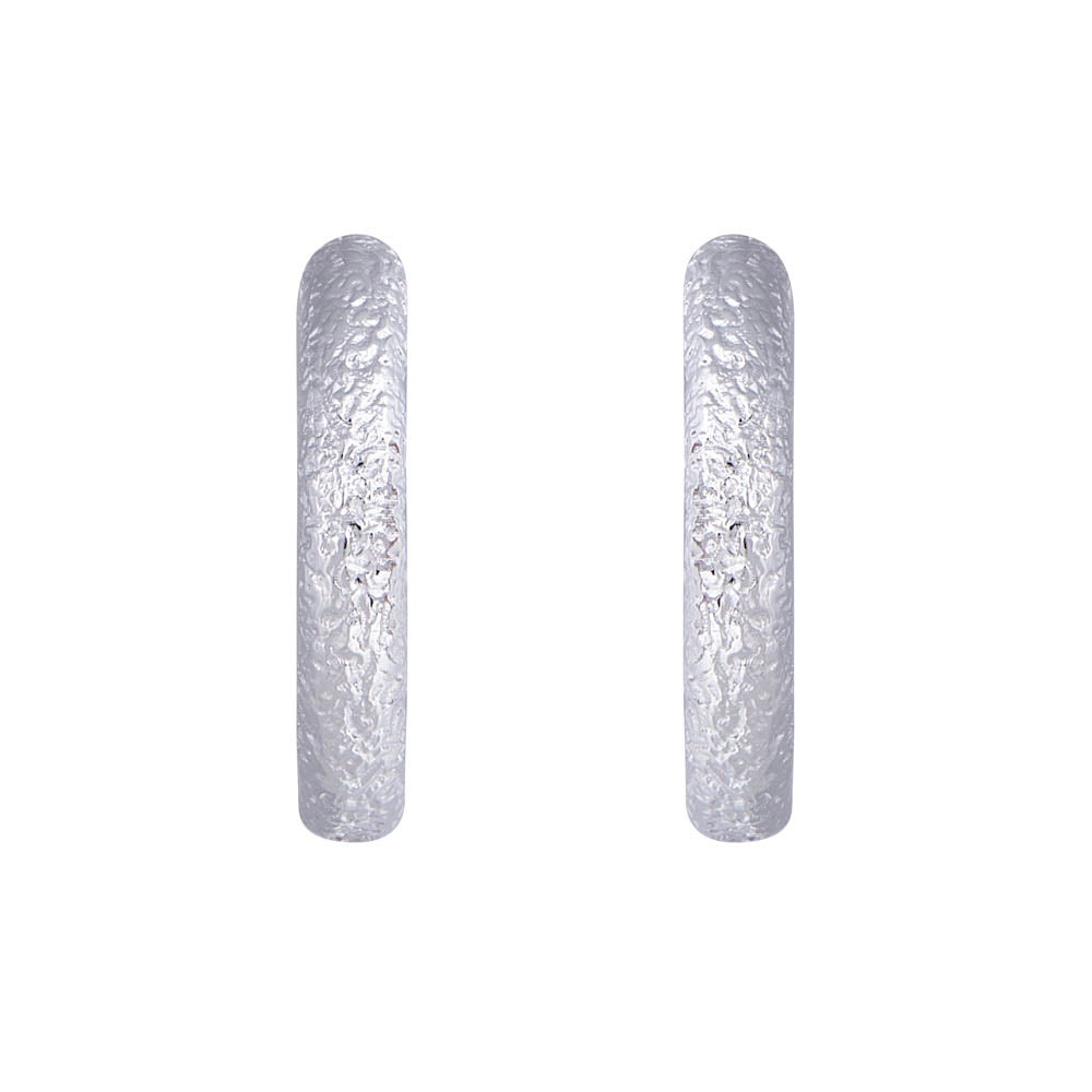FAIRLEY - Antique Silver Maxi Hoops