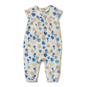 WILSON & FRENCHY Ocean Breeze Crinkle Jumpsuit